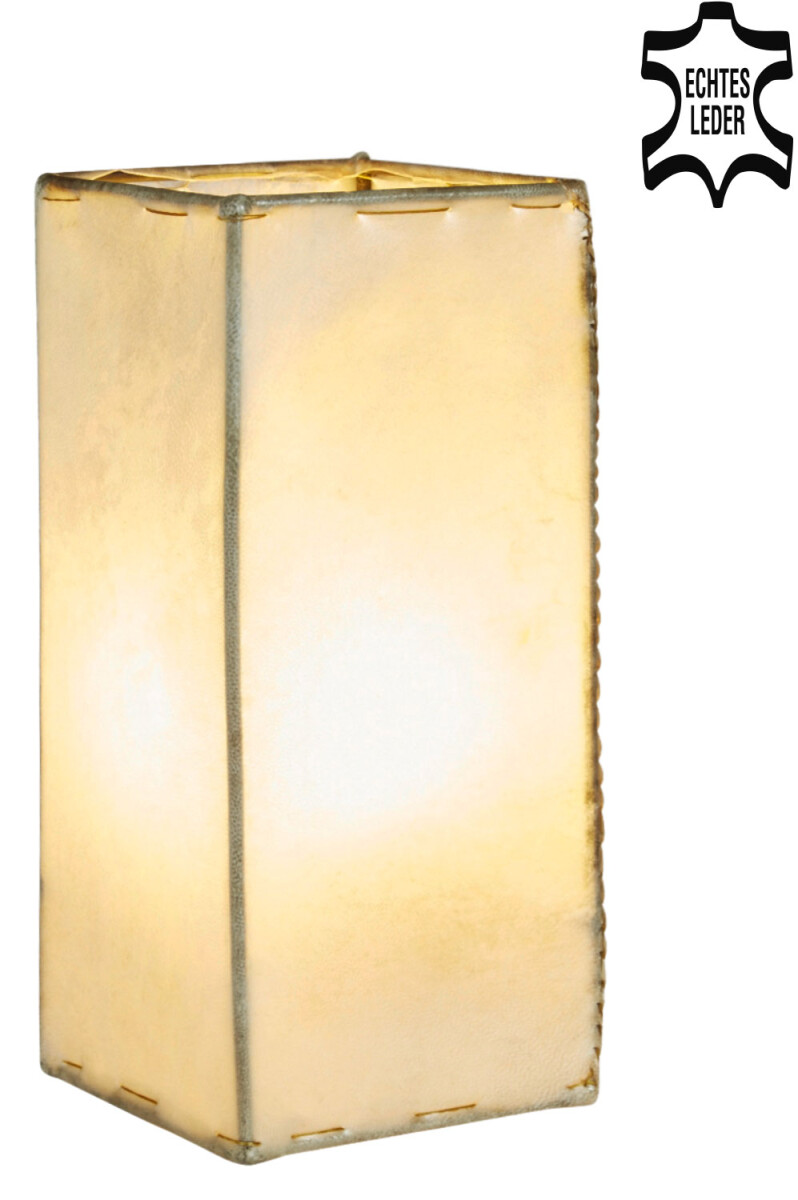 Lampada da comodino in pelle, lampada da box