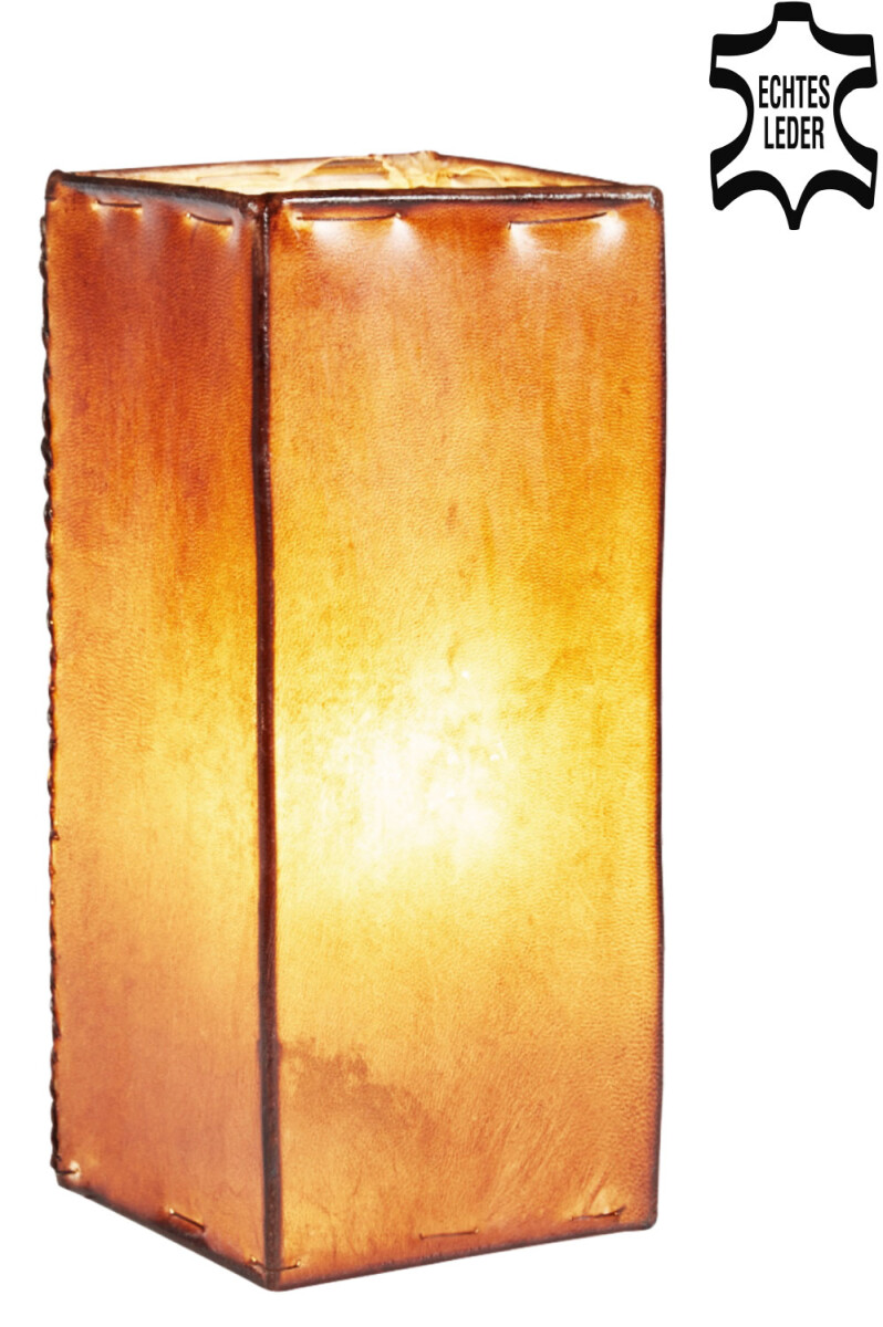 Lampada da comodino in pelle, lampada da box