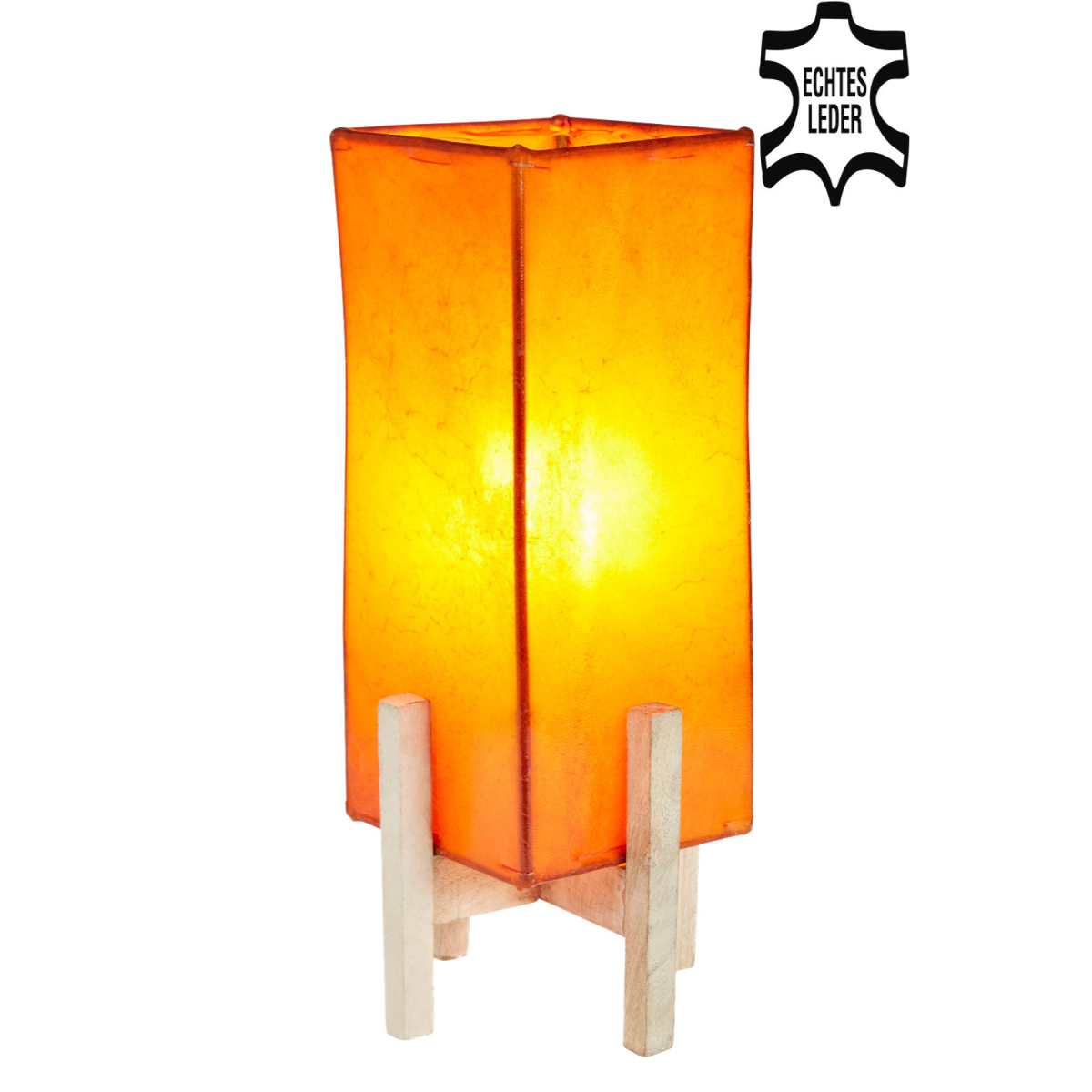 Lampada da tavolo Janka arancione con st box