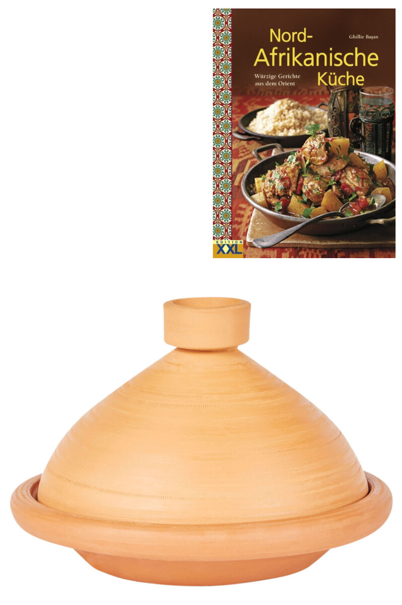 Set da 2 tajine Tuareg ORIGINALI Ø 27 cm + libro di r