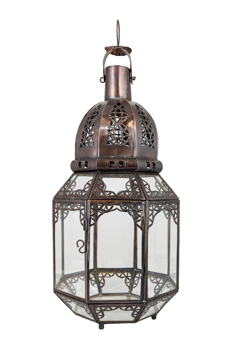Lanterna mediterranea Haifa trasparente 40 cm