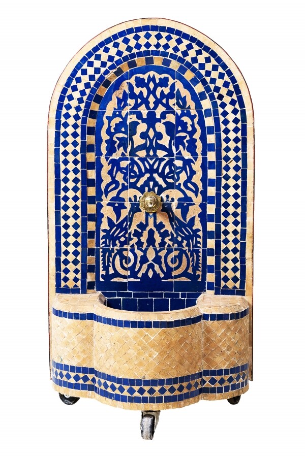 Fontana da giardino marocchina a mosaico 85 cm | Fontana da 