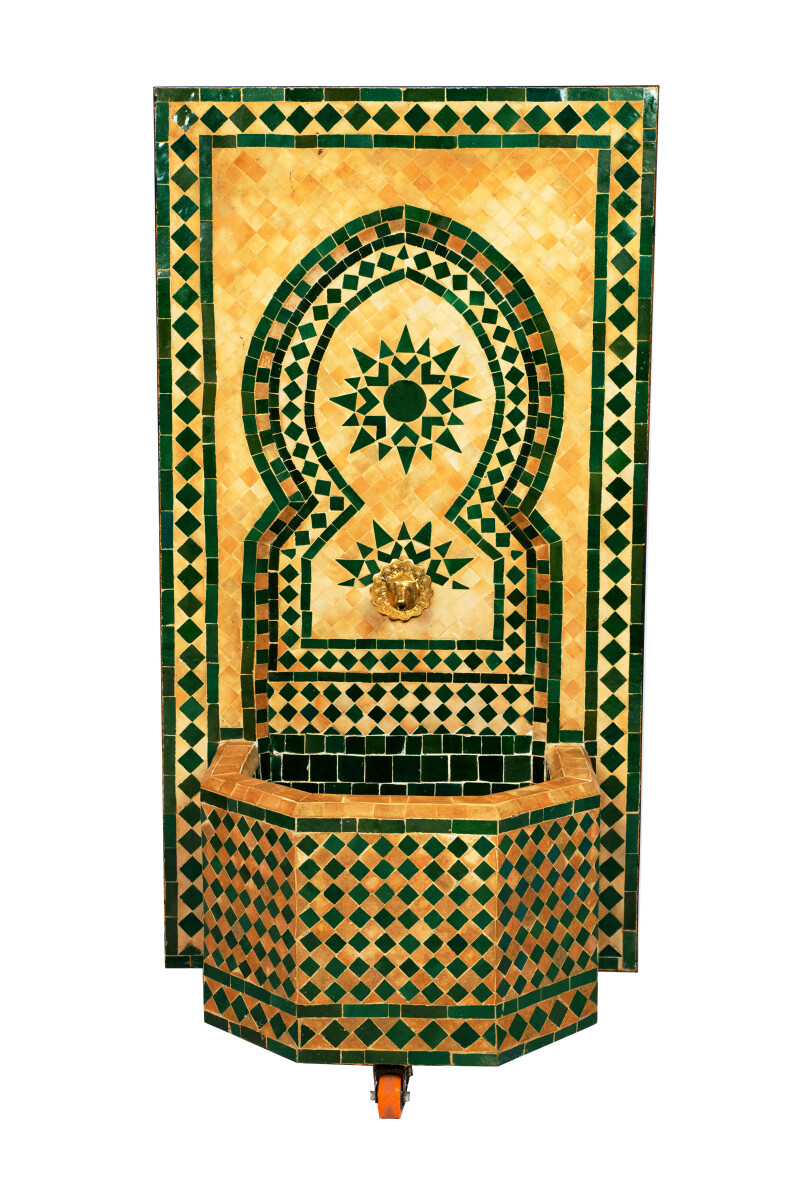 Fontana da giardino a mosaico marocchina 110 cm | Fontana...