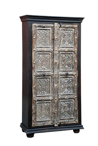 Armadio vintage indiano Cansin - 180 cm