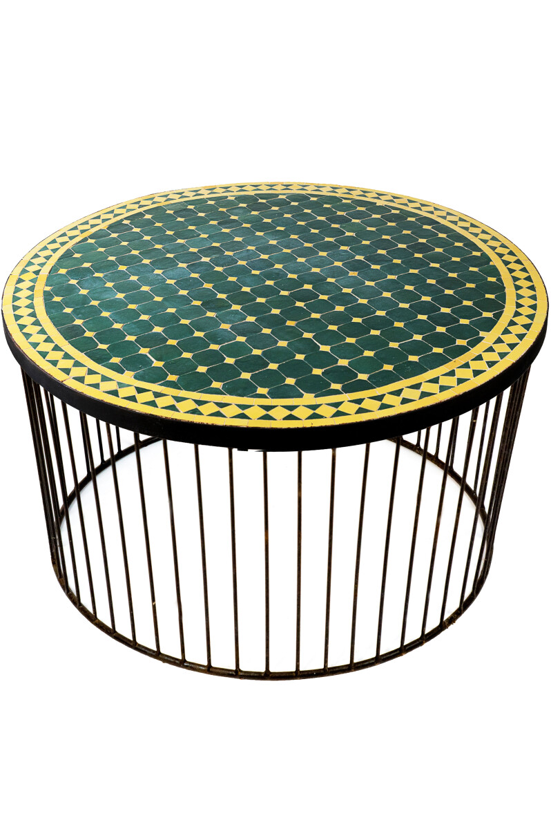 Tavolino marocchino a mosaico Marrakech, box