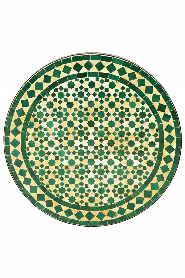 Piastrella a mosaico marocchina Albaicin beige e verde,...