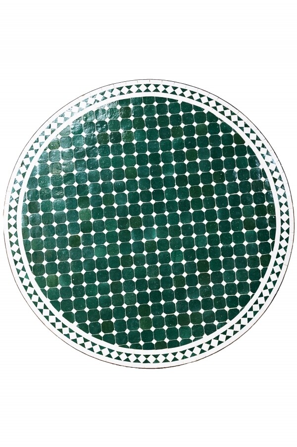 Piastra a mosaico da giardino Marrakech verde/bianco, 120 cm