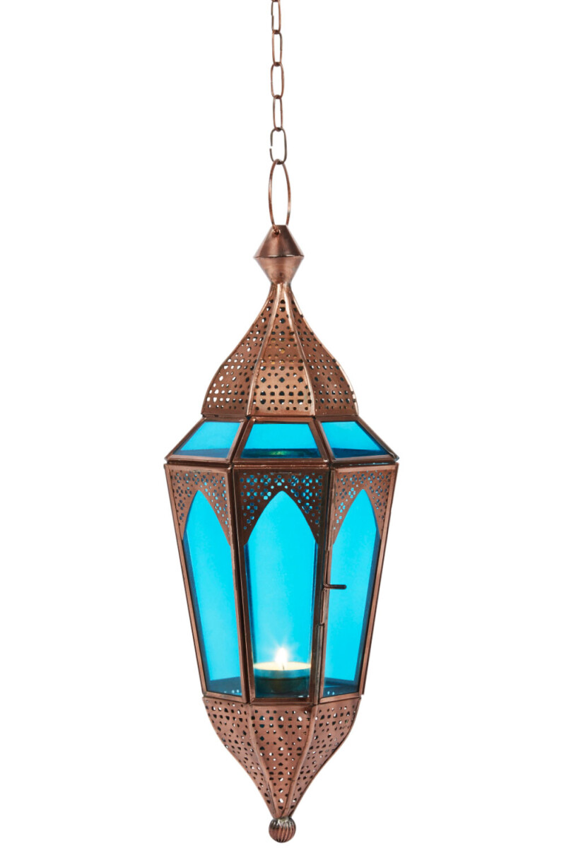 Lanterna sospesa indiana Lalita - Blu box