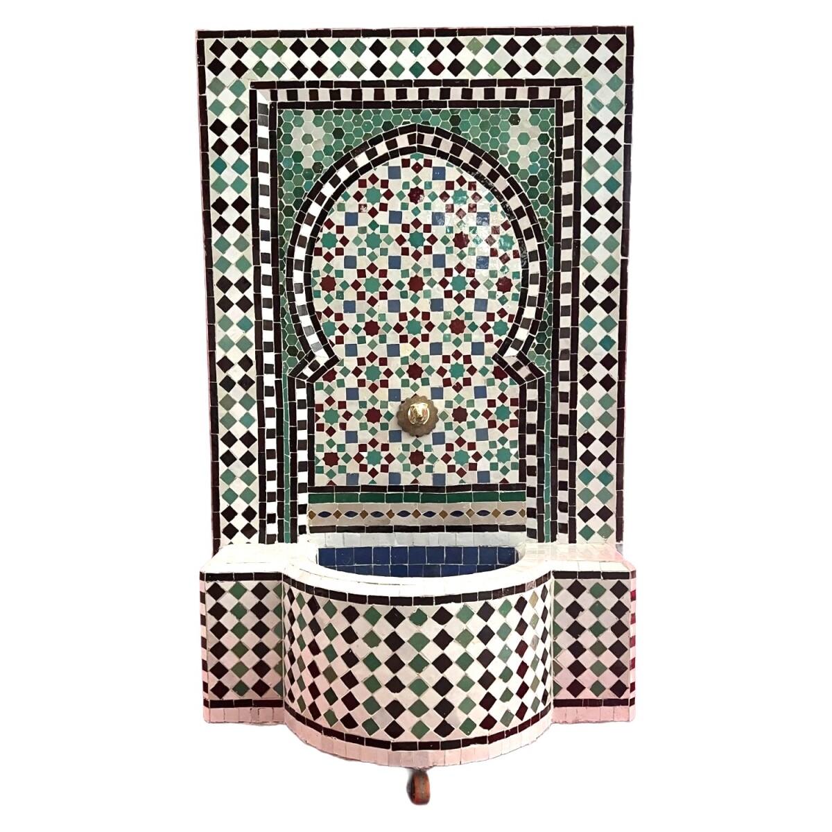 Fontana da giardino marocchina a mosaico 129 cm | Fontana da