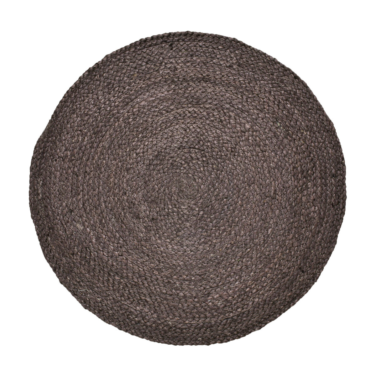 Tappeto in juta Abrila in stile etnico-boho, rotondo, 80 cm, marrone