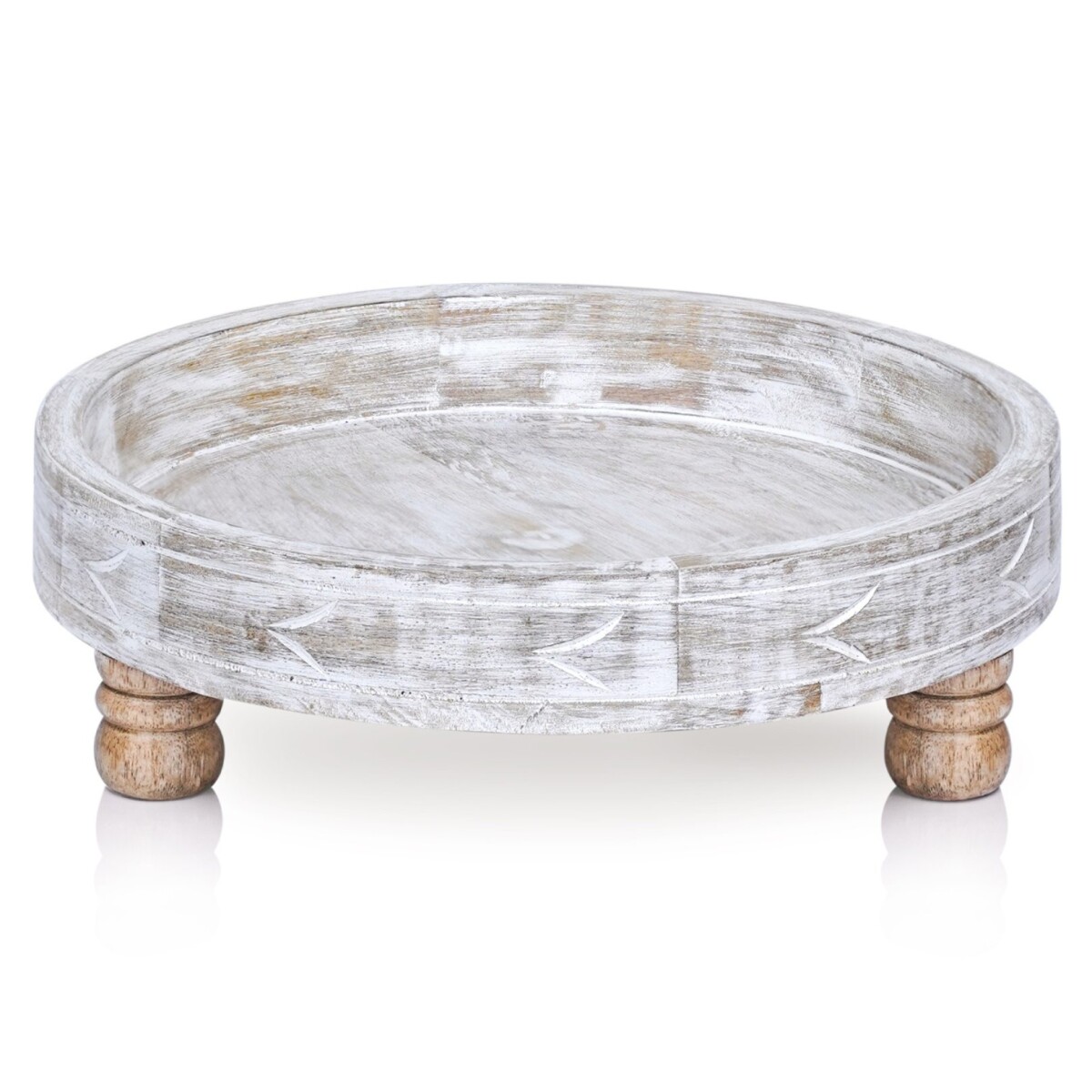 Tavolino decorativo in stile boho con motivi floreali Loka 3