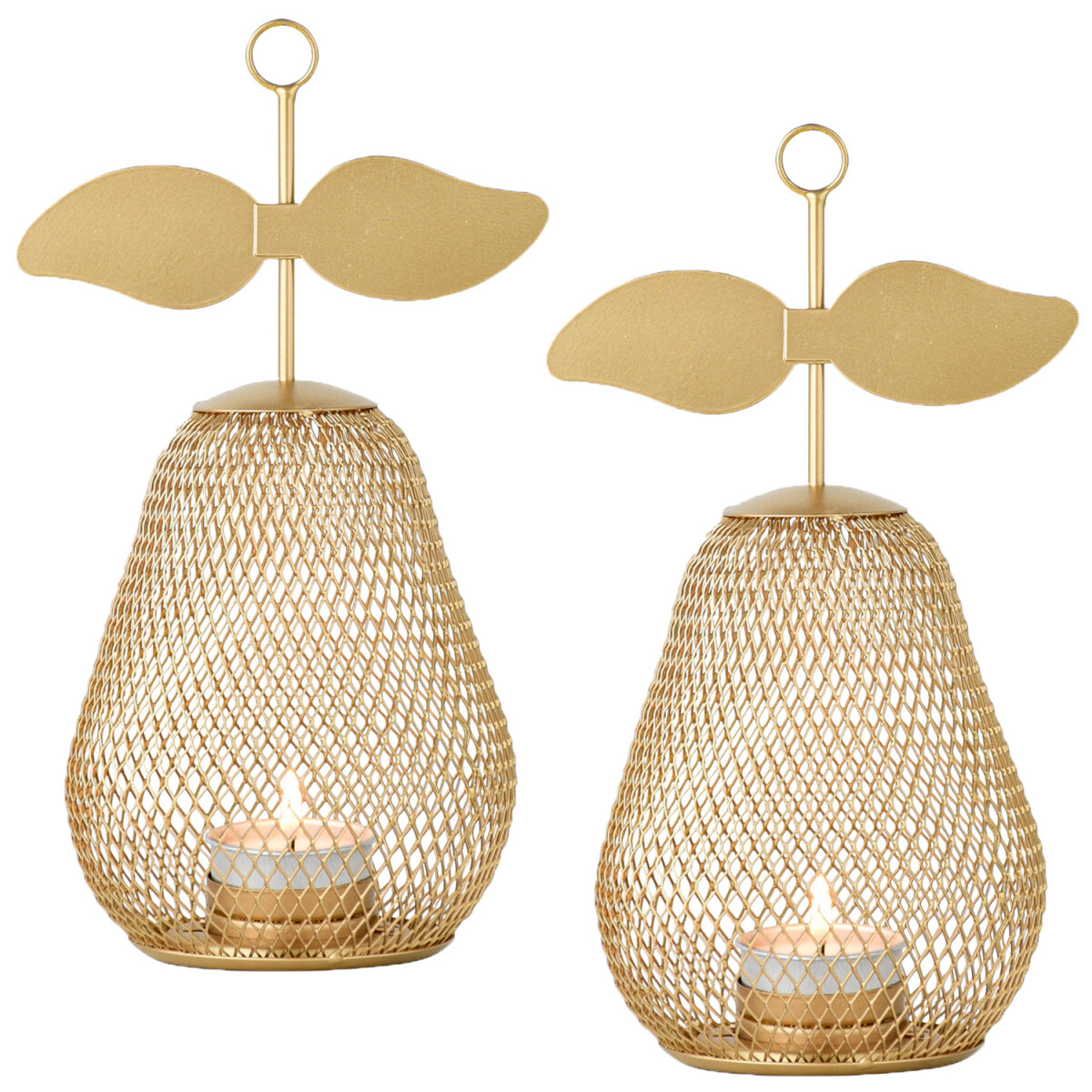 Set da 2 portacandeline decorativi moderni a forma di...