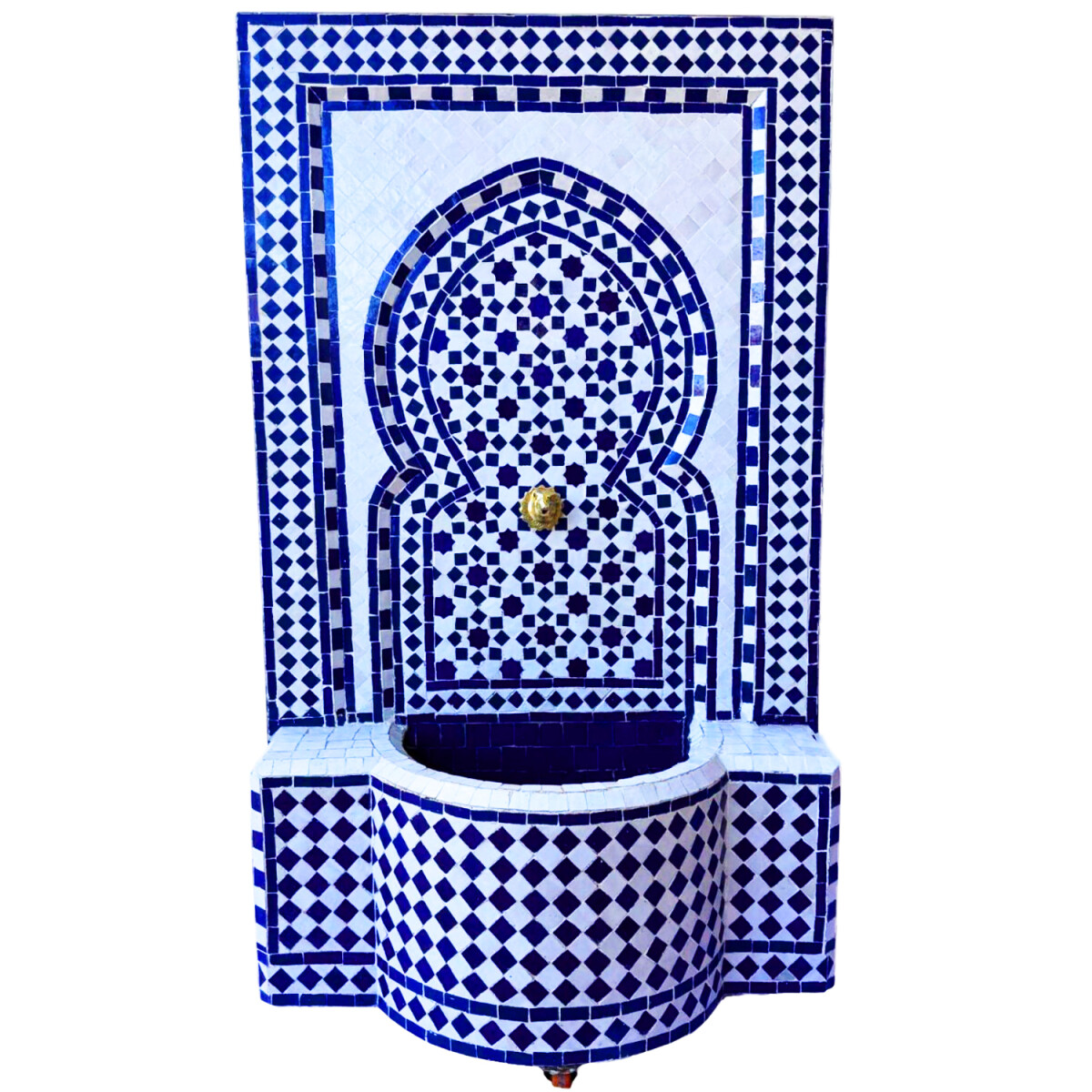 Fontana da giardino marocchina a mosaico box