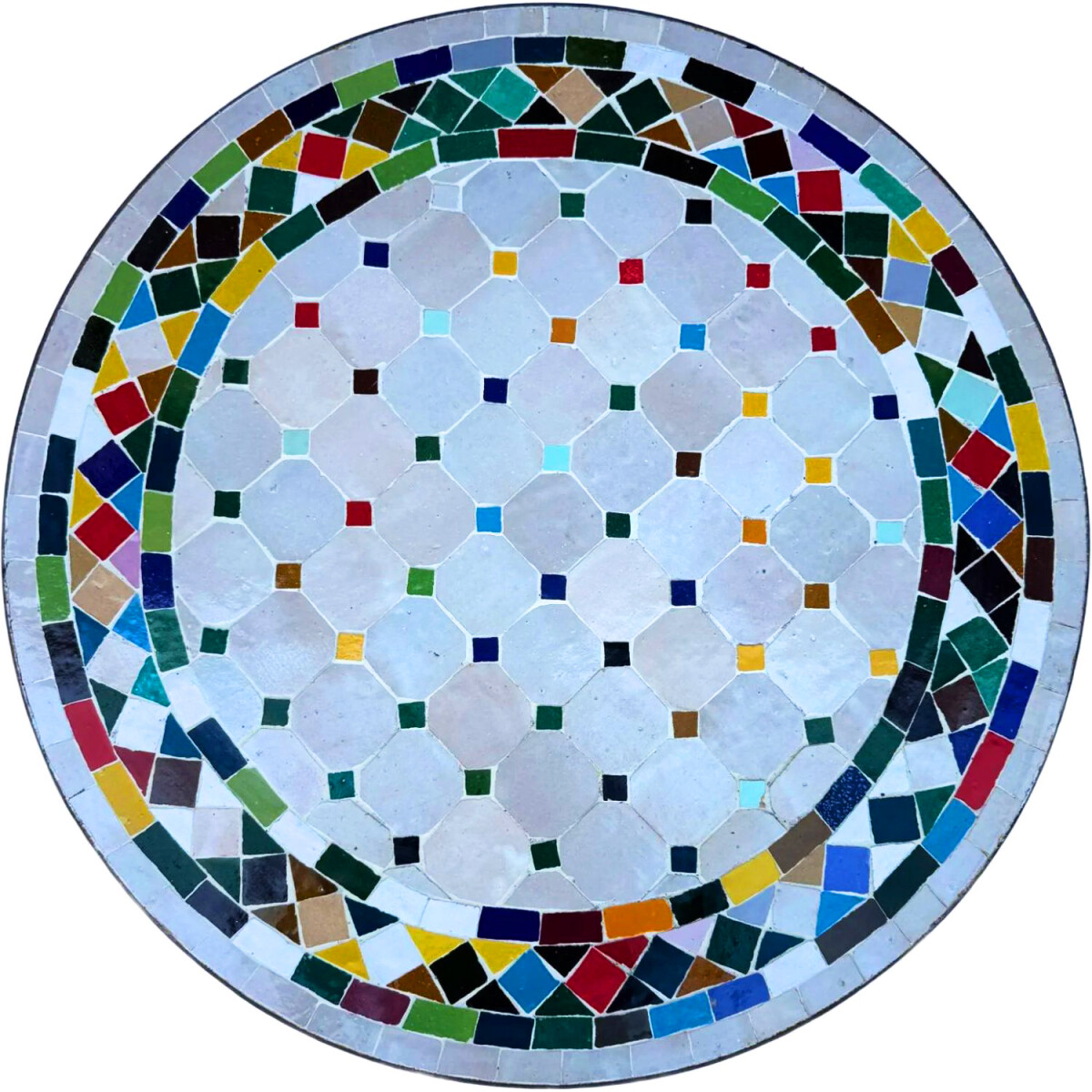 Piastrella a mosaico Marrakech Naturale Colorata - Rotonda 6
