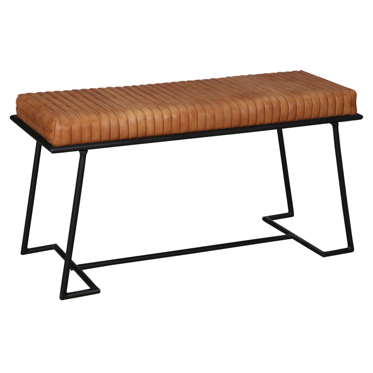 Panca in pelle Adeva 100 cm – Panca in vera pelle con 