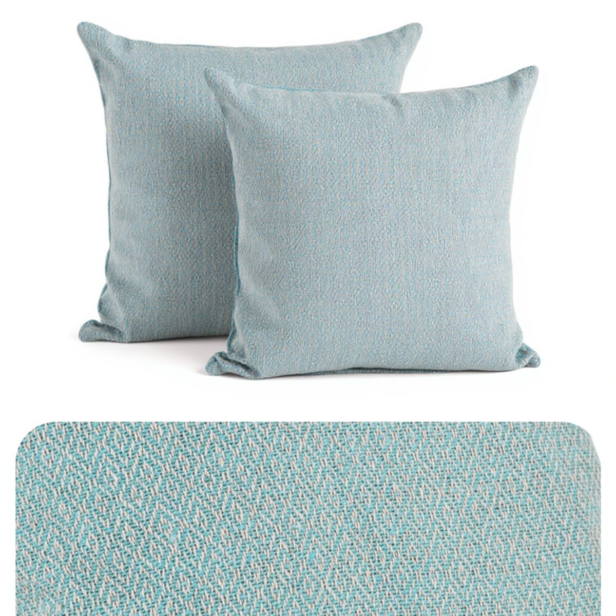 Set da 2 federe Calix blu 40 cm in coton box