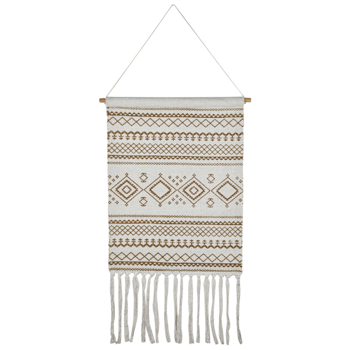Arazzo Boho Calegora Beige 45x85 cm | Decorazione da parete 