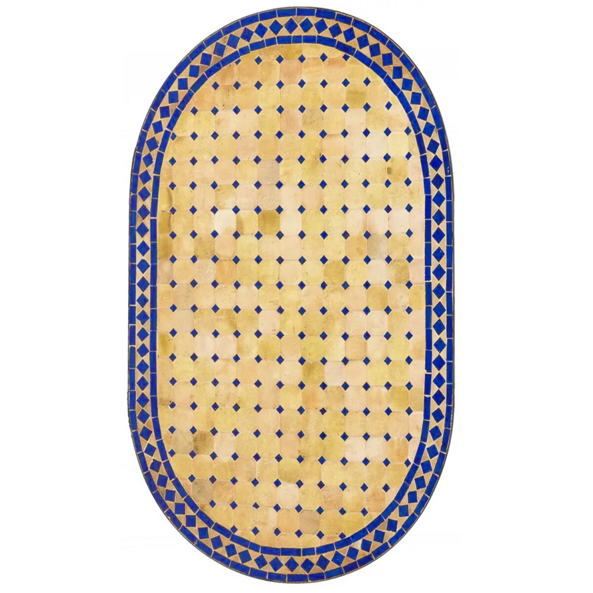 Piastrella a mosaico marocchina Marrakech, beige e blu,...