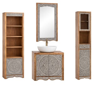 Set da 4 mobili da bagno Sameer in stile orientale in...
