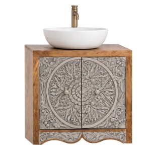 Mobile sottolavabo Sameer in stile orientale in legno...