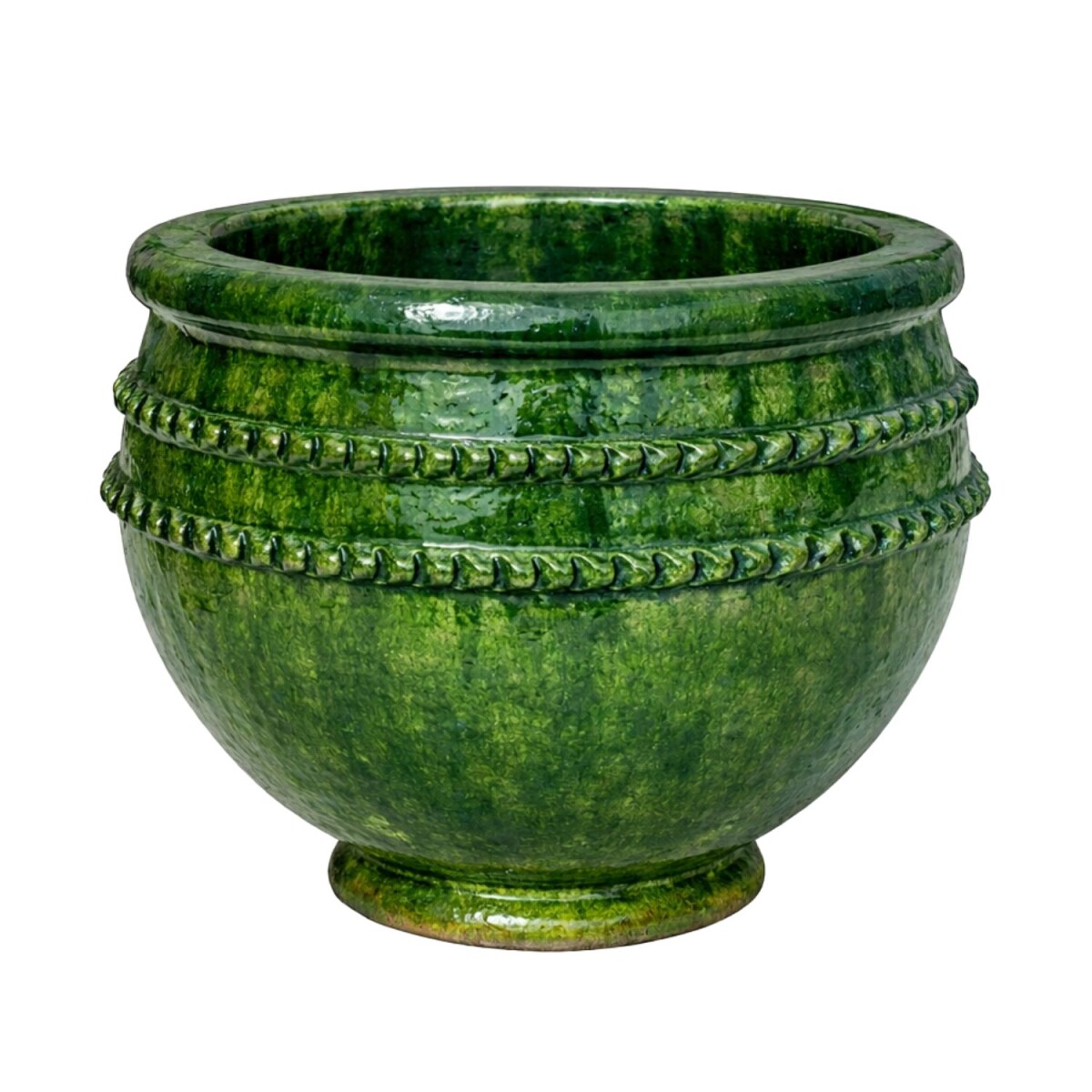 Copri vaso Giarda verde 60 cm in ceramica di Tamegroute | St