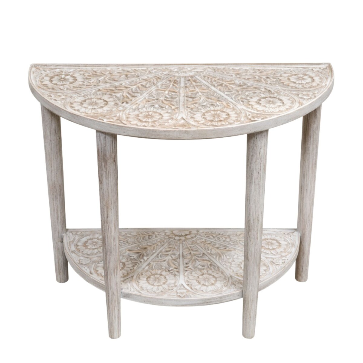 Credenza Tashifa 72 cm in legno massello, stile boho vintage