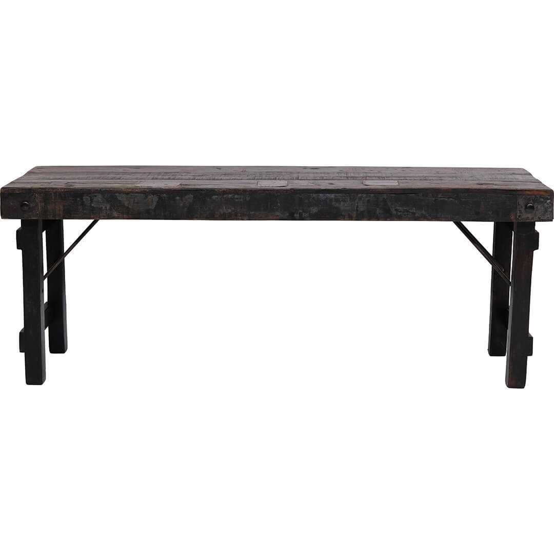 Panchina in legno Amar - Nero