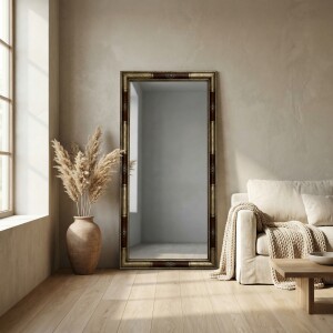 Specchio XXL Merin 175x80 cm | Metallo e pelle |...