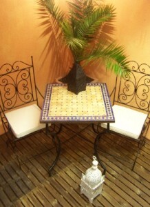 Tavolino marocchino con mosaico Marrakech 70x70 cm |...