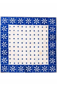 Tavolino marocchino a mosaico "Sole" 70x70 cm |...