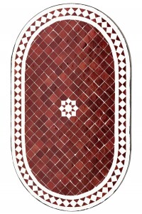 Tavolino marocchino con mosaico Bilbao 100x60 cm |...