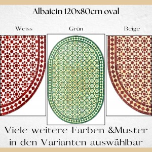 Tavolino marocchino a mosaico Albaicin 120x80 cm |...