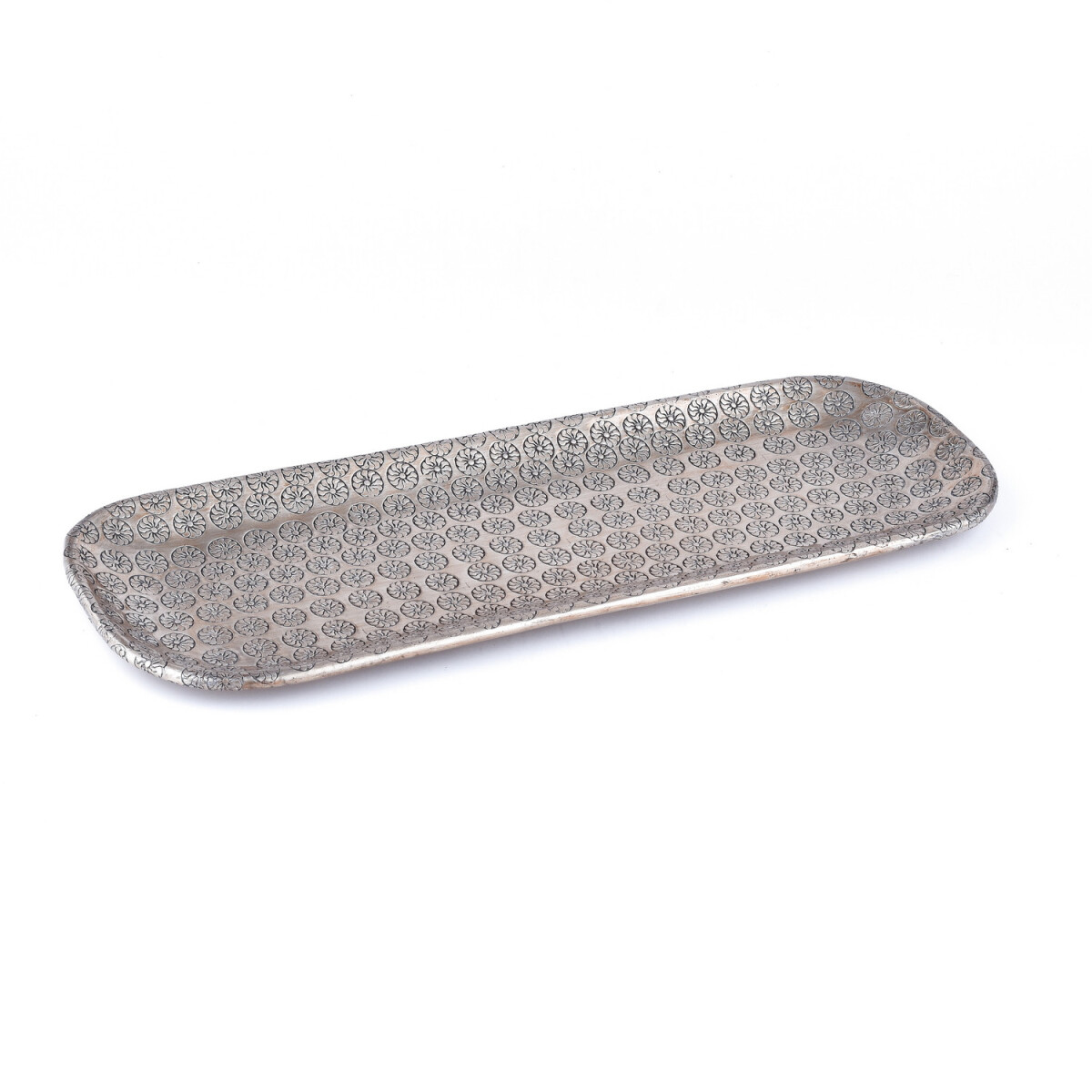 Vassoio decorativo in stile orientale Jabar argento 30 cm