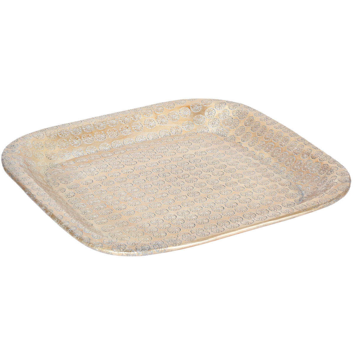 Vassoio orientale per candele Jamira Gold 29 cm