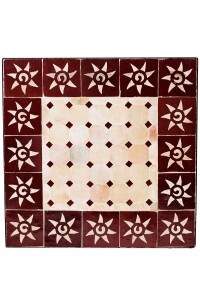 Tavolino marocchino con mosaico "Sole",...