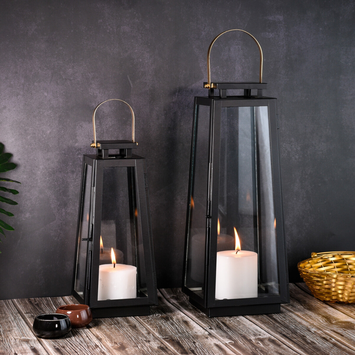 Set da 2 lanterne da balcone in stile scandinavo Eirik