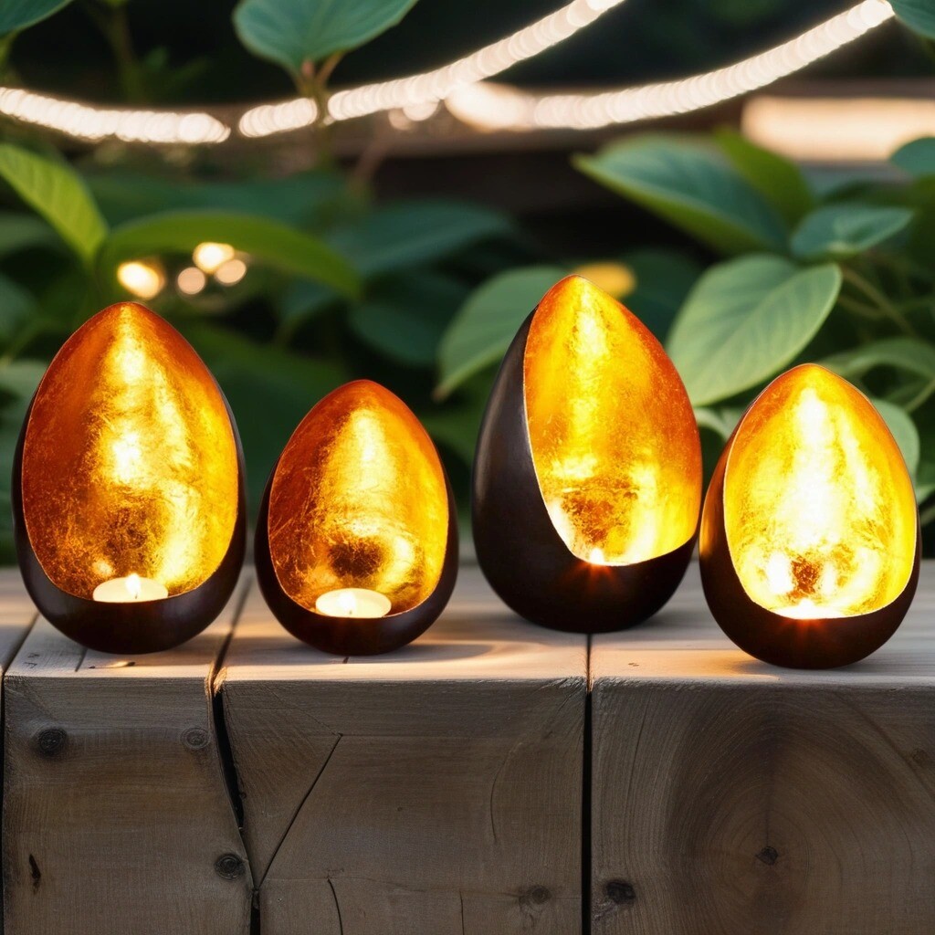 Set di 4 lanterne portacandeline Namik box