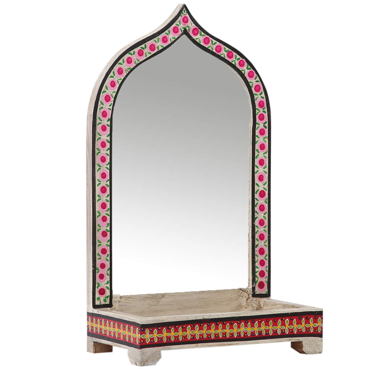 Specchio da trucco decorativo in stile orientale, specchio d