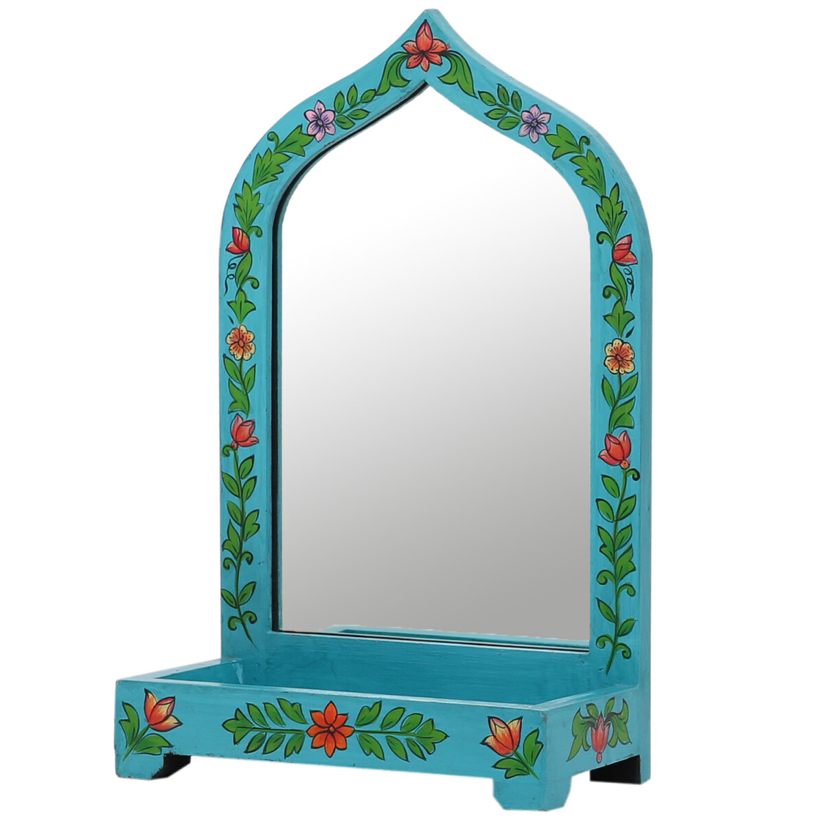 Specchio da trucco decorativo in stile orientale, specchio d