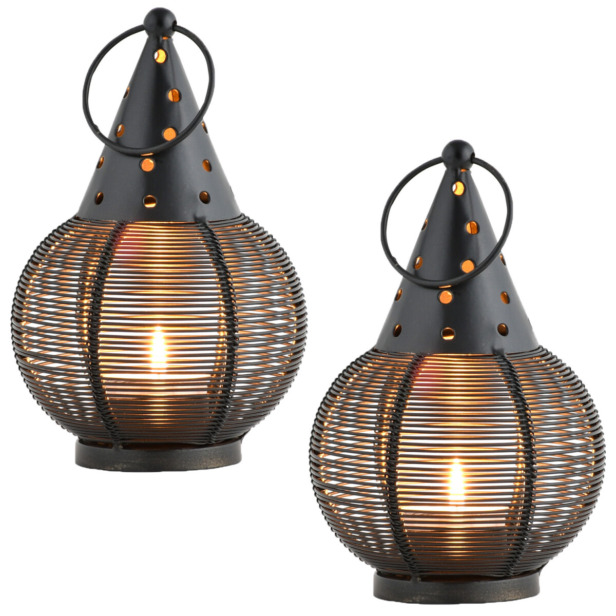 Set da 2 portacandeline decorativi in stile gotico per balco