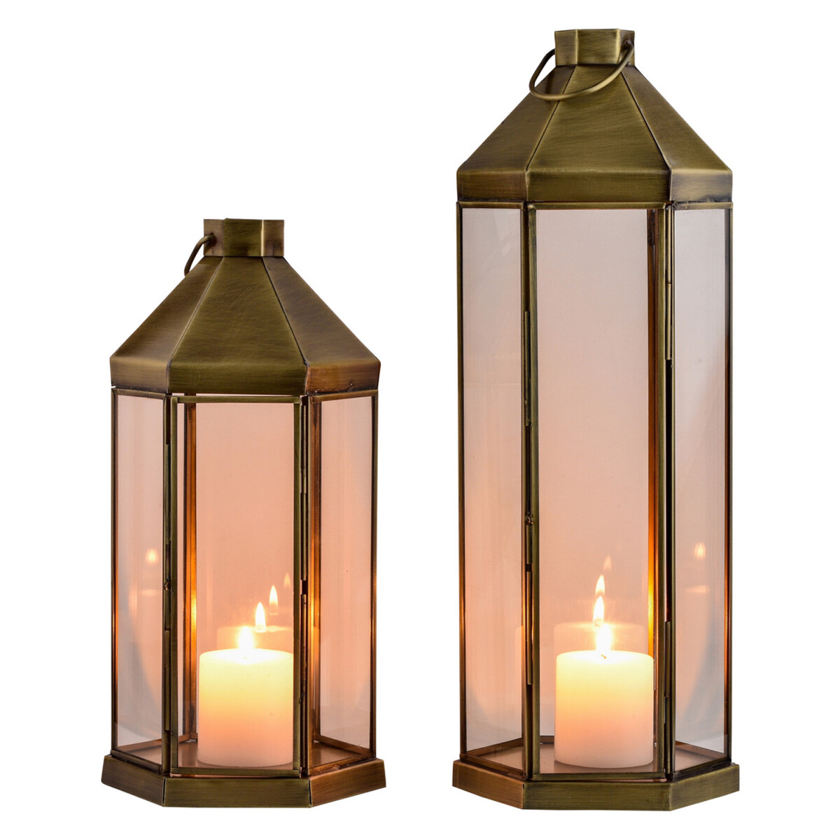 Set da 2 lanterne decorative vintage Ara box