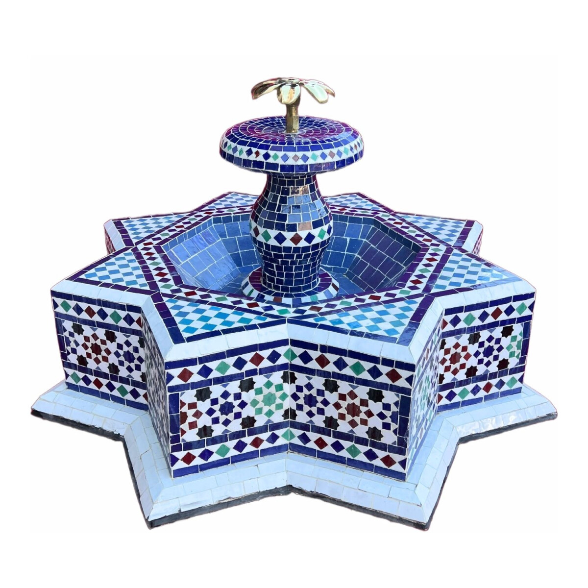 Fontana da giardino marocchina a mosaico 65 cm | Fontana da 