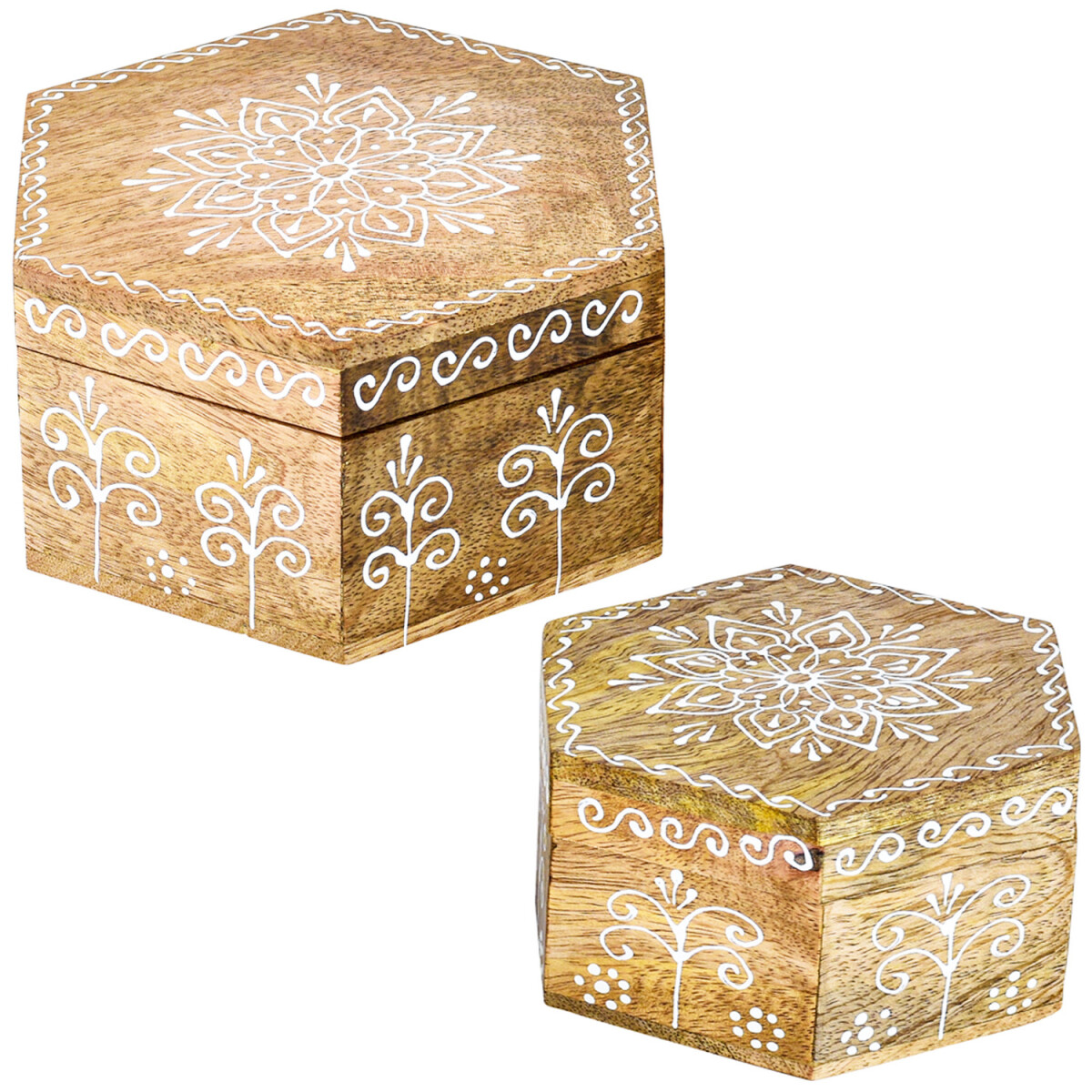 Set da 2 scatole decorative in stile boh box