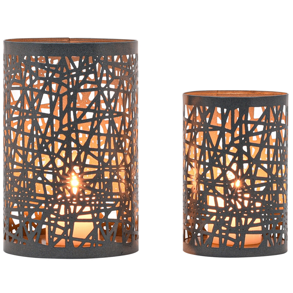 Set da 2 portacandeline decorativi in stile scandinavo Couta