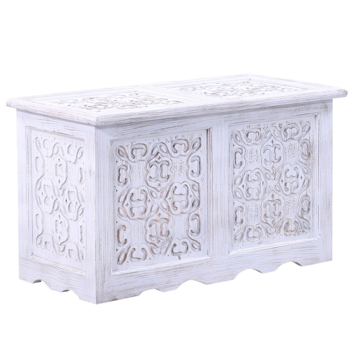 Cassapanca in stile rustico indiano in l box
