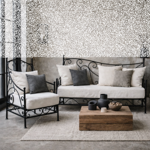 Divano in ferro Murcia 120 cm stile mediterraneo | Divano...