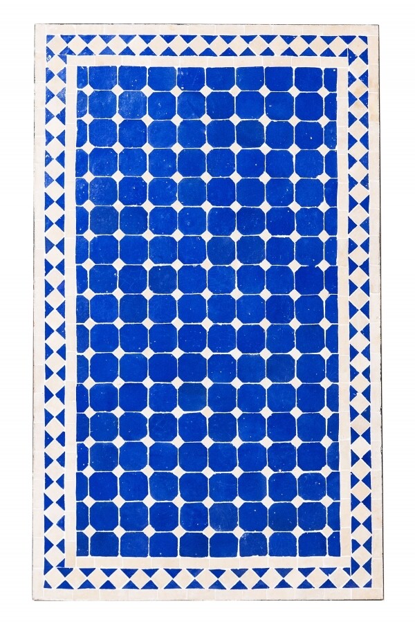 Piastra a mosaico orientale blu Marrakech naturale, 100x60 c